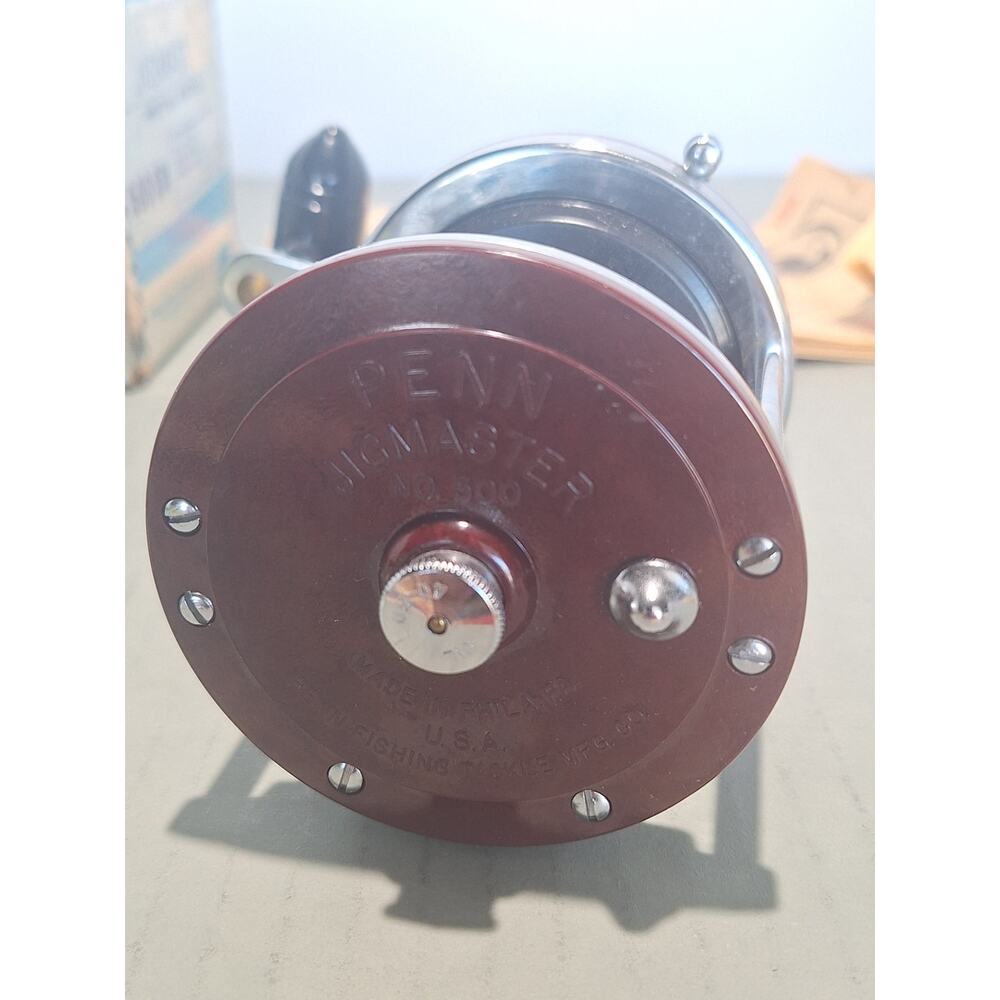 Penn Jigmaster 500SM Fishing Reel Metal Spool NOS CIB w/ Box Papers USA- LOOK!